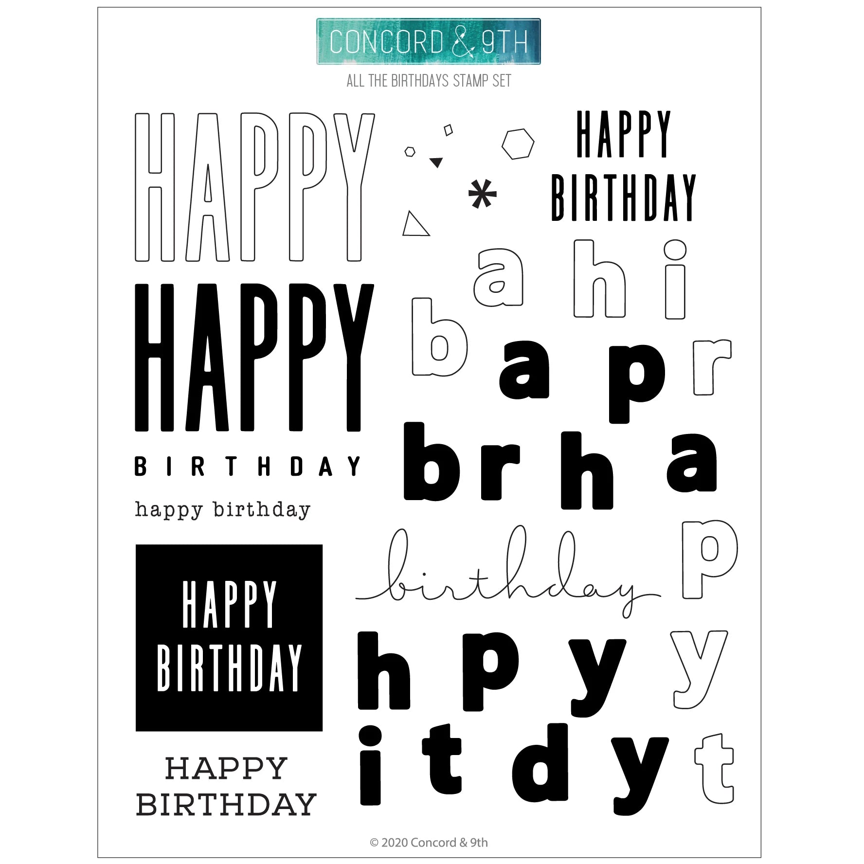 Concord & 9th Clear Stamps - All the Birthdays - Crafty Divas