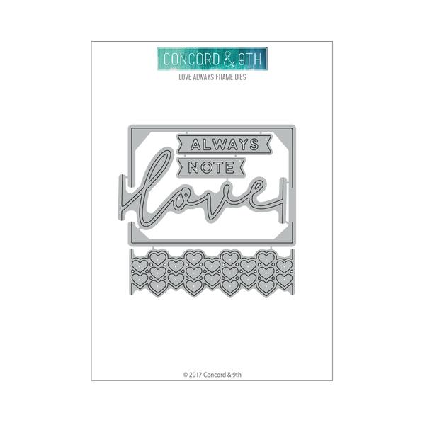 Concord & 9th LOVE ALWAYS FRAME DIES - Crafty Divas
