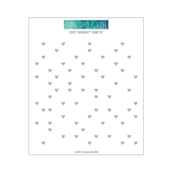Concord & 9th Stamp HEART TURNABOUT - Crafty Divas