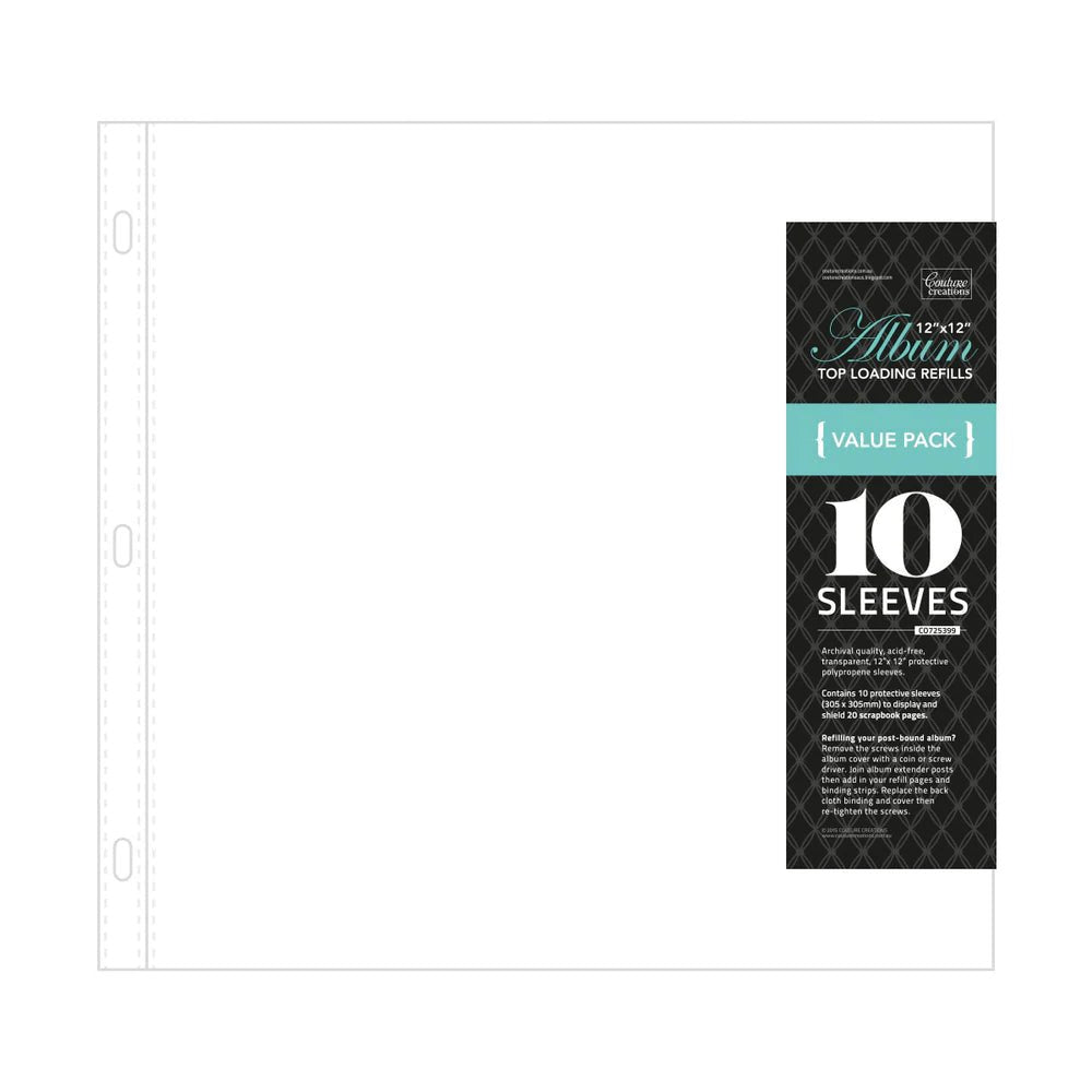 Couture Creations Album Refills - Suitable for D-Ring and Post Bound - Crafty Divas