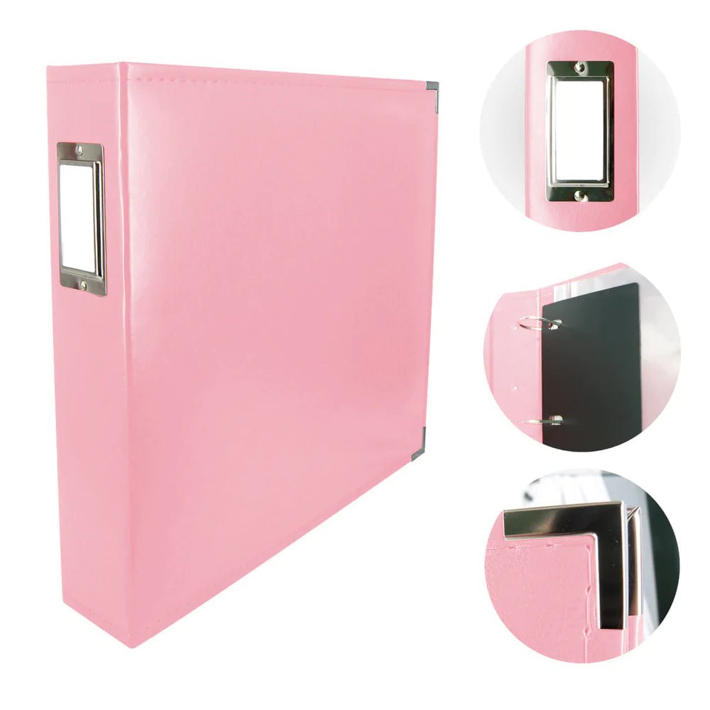 Couture Creations - Classic Superior Leather Album - Baby Pink - Crafty Divas