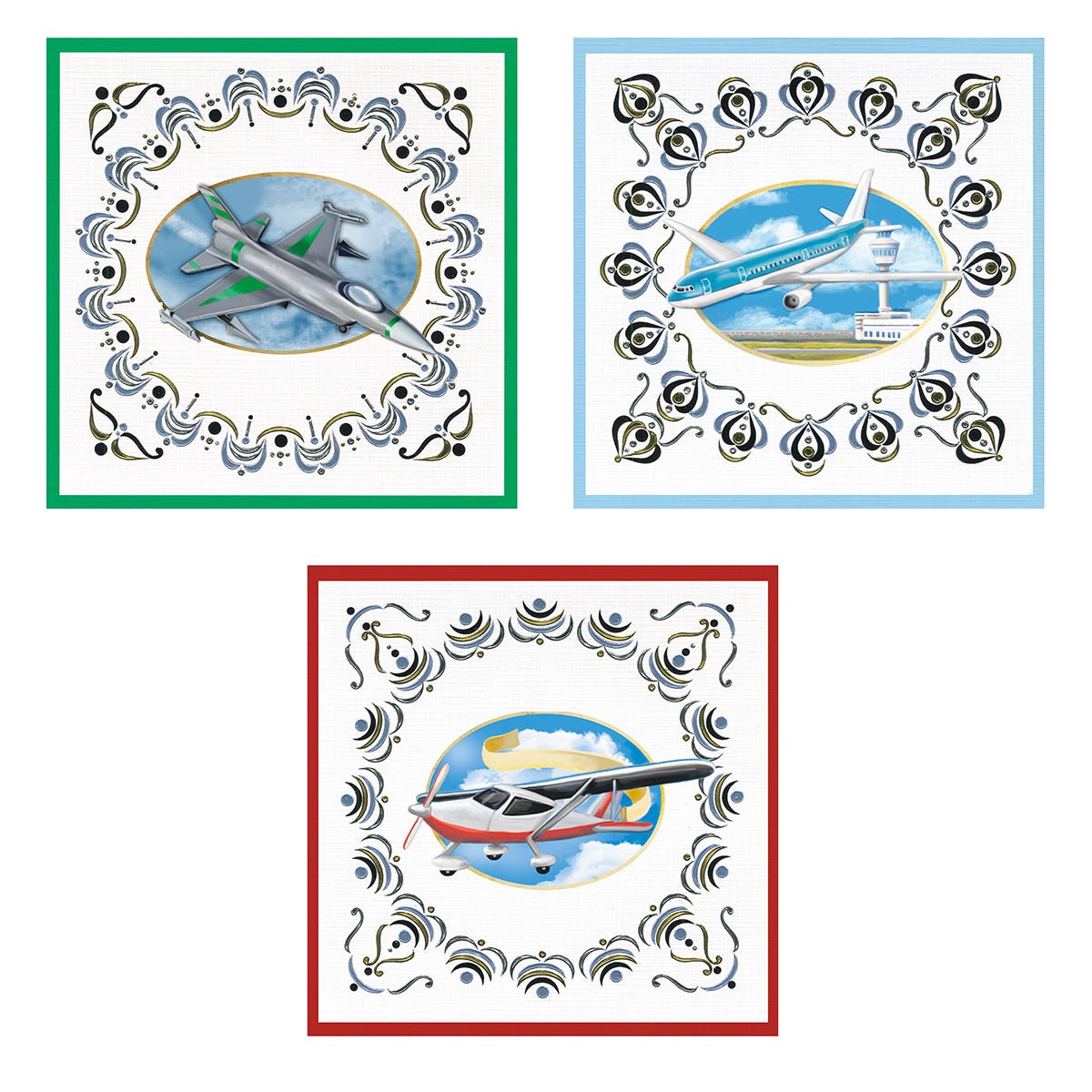 Couture Creations - Its a Man's World Hobbydots Decoupage Set - Airplanes - Crafty Divas