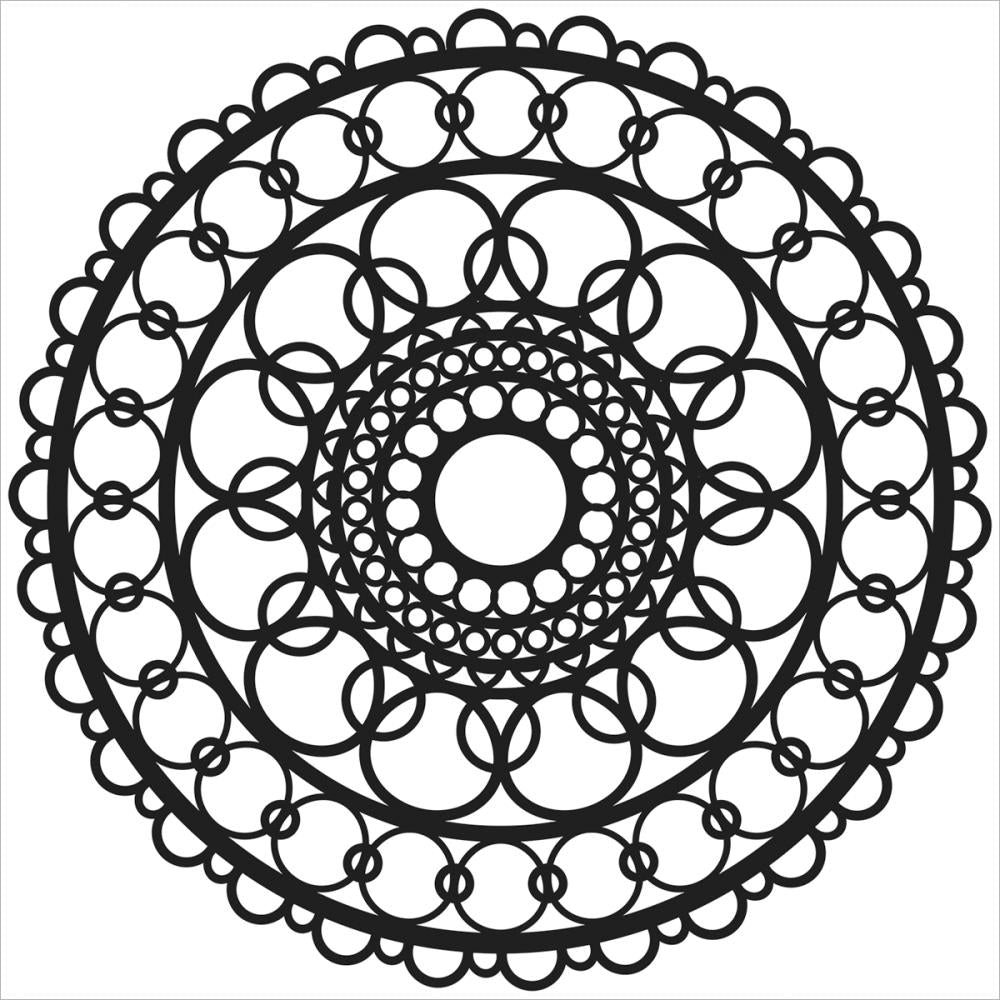 Crafter's Workshop Template 6"X6" - Ring Doily - Crafty Divas