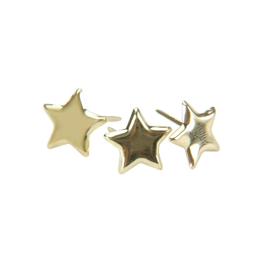 Creative Impressions Metal Paper Fasteners - Stars - Gold - Crafty Divas