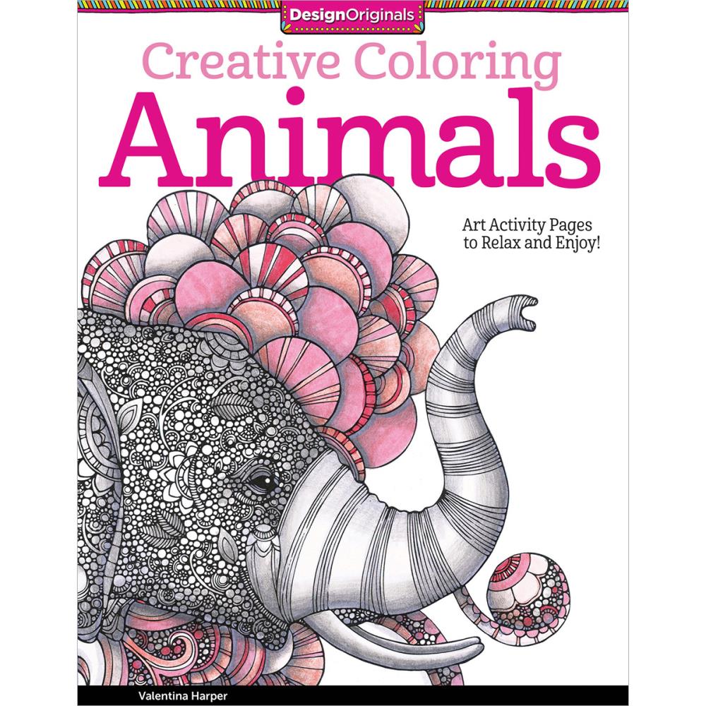 Design Originals Colouring Book - Creative Coloring Animals - Crafty Divas