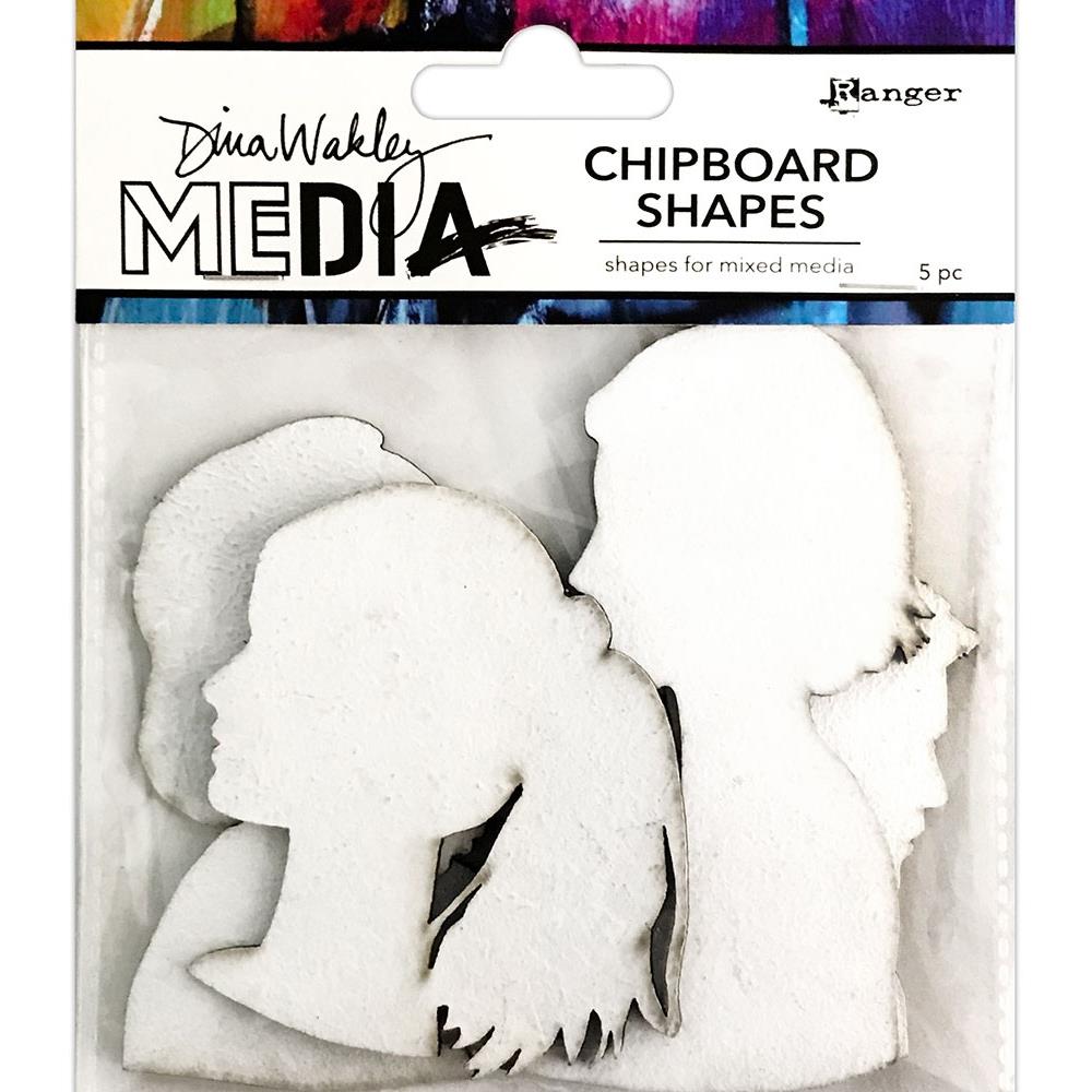 Dina Wakley Media Chipboard Shapes - Profiles - Crafty Divas