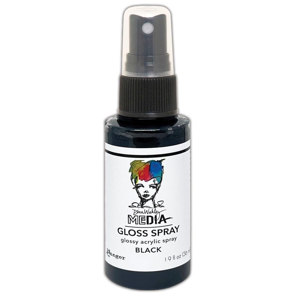 Dina Wakley Media Gloss Sprays - Black - Crafty Divas