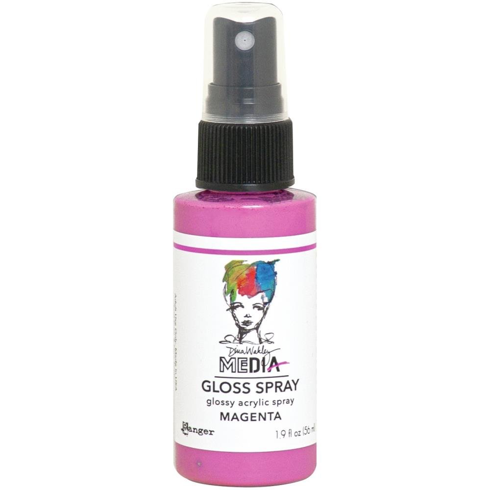 Dina Wakley Media Gloss Sprays - Magenta - Crafty Divas