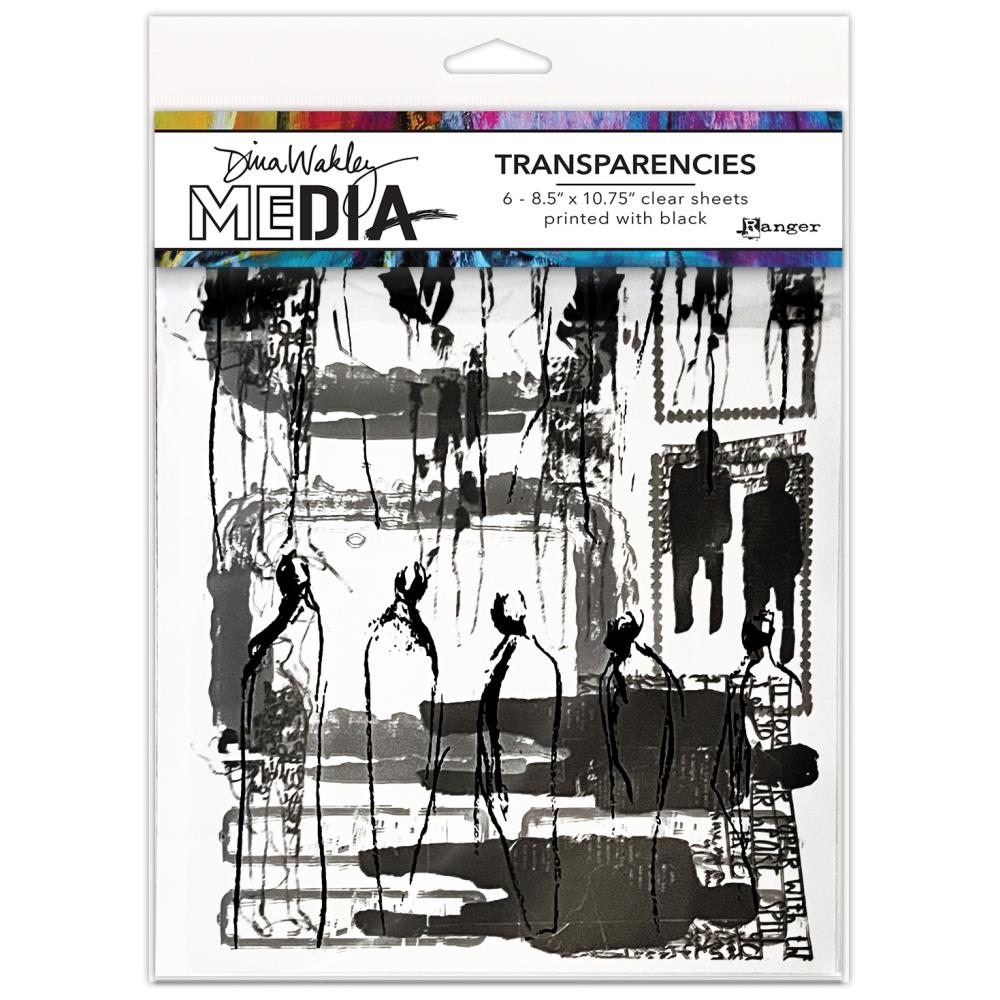 Dina Wakley Media Transparencies - Frames & Figures Set 2 - Crafty Divas