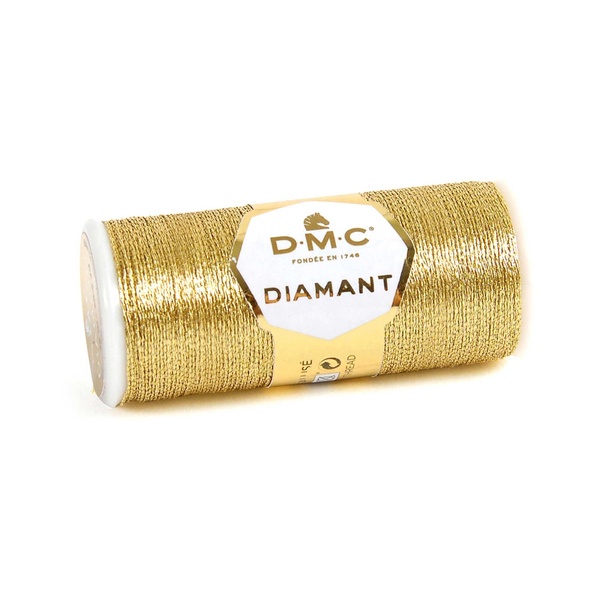 DMC Diamant Embroidery Thread 35m Spool - D3821 Light Gold - Crafty Divas