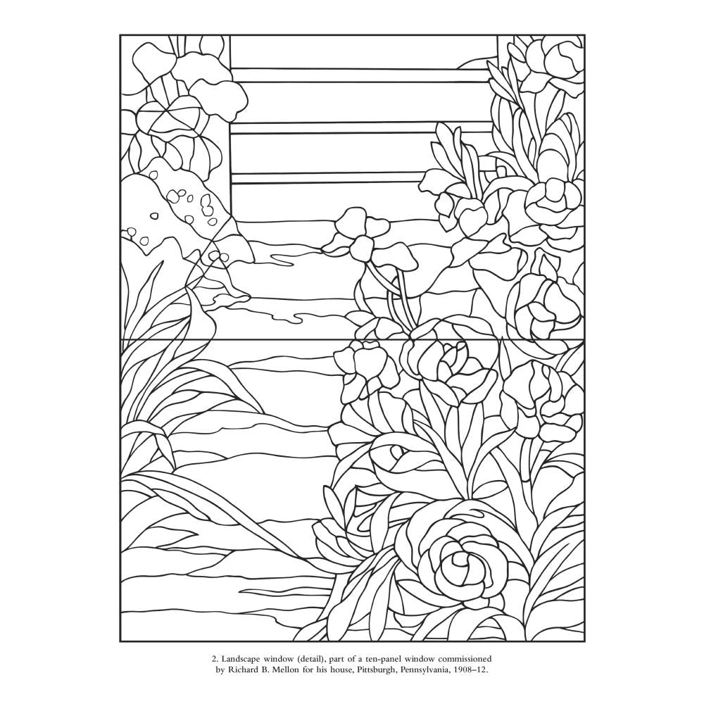 Dover Publications - Colour Your Own Tiffany Windows - Crafty Divas