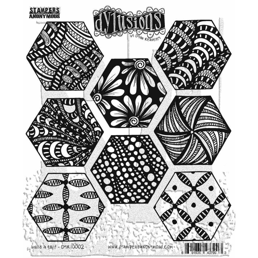 Dyan Reaveley's Dylusions Cling Stamp Collections - Build A Quilt - Crafty Divas