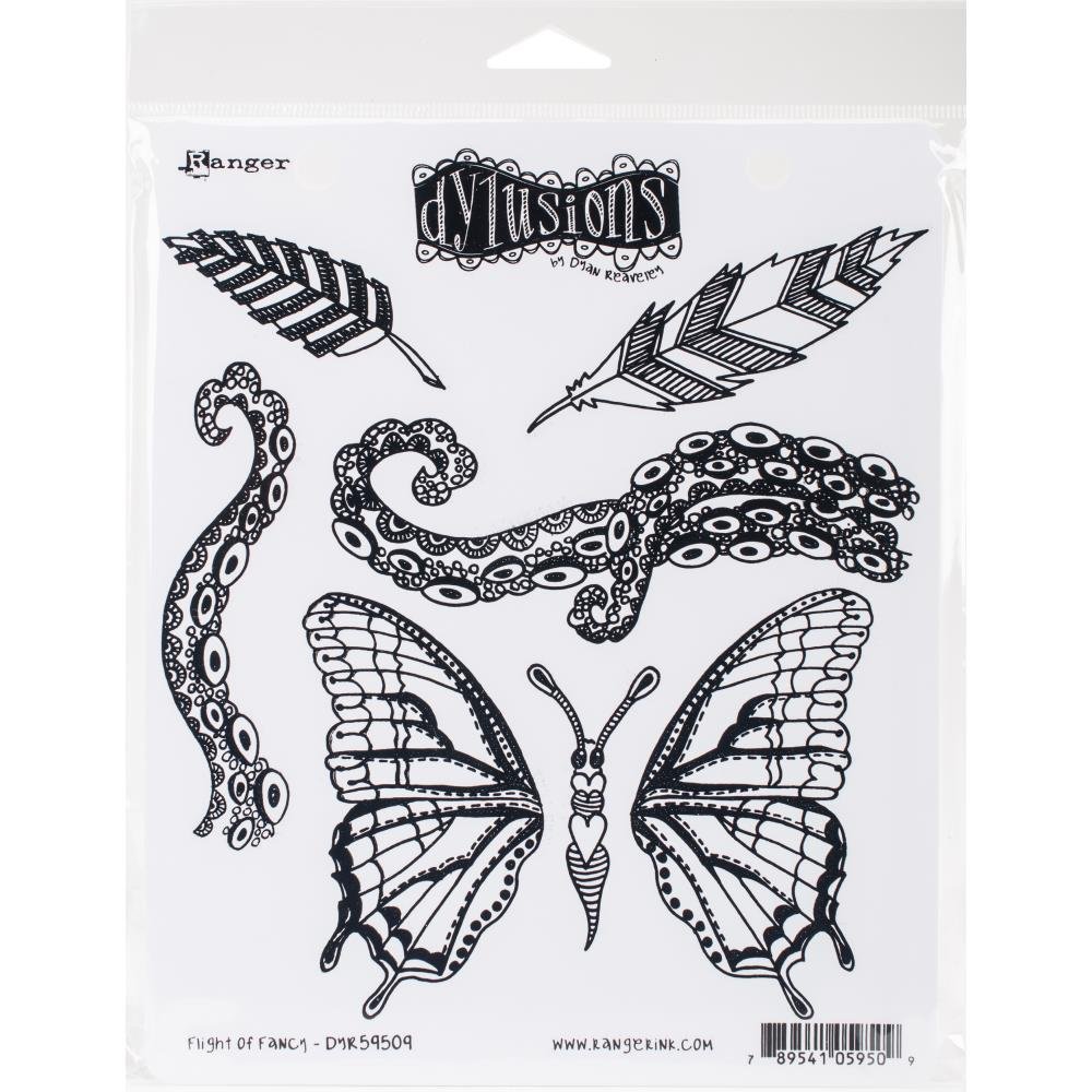 Dyan Reaveley's Dylusions Cling Stamp Collections - Flight Of Fancy - Crafty Divas