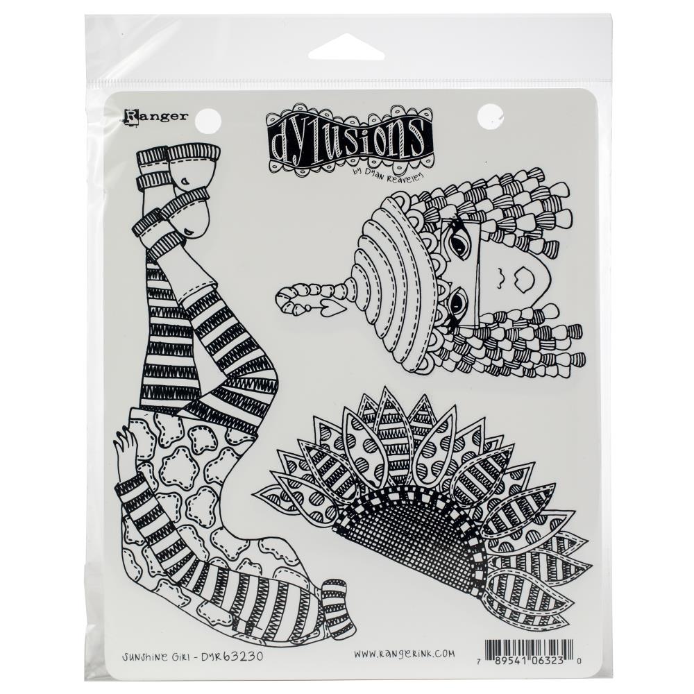 Dyan Reaveley's Dylusions Cling Stamp Collections - Sunshine Girl - Crafty Divas
