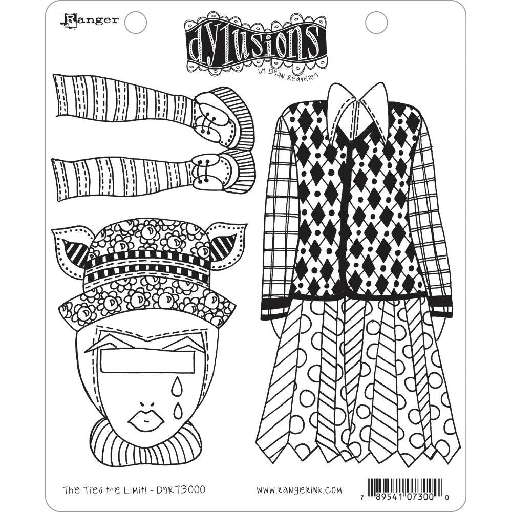 Dyan Reaveley's Dylusions Cling Stamp Collections - The Ties The Limit! - Crafty Divas
