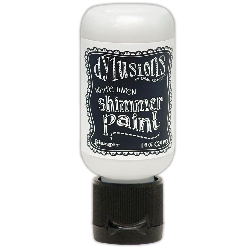 Dylusions Shimmer Paint - White Linen - Crafty Divas