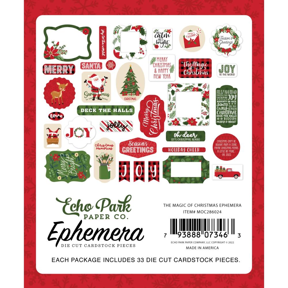 Echo Park Cardstock Ephemera - The Magic Of Christmas Icons - Crafty Divas