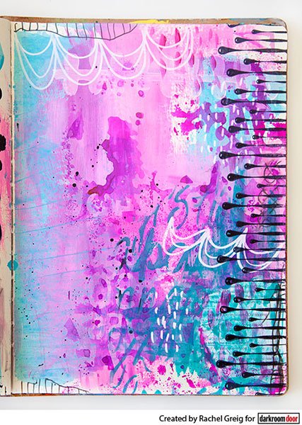 Eclectic Stamp - Paint Drips - Crafty Divas
