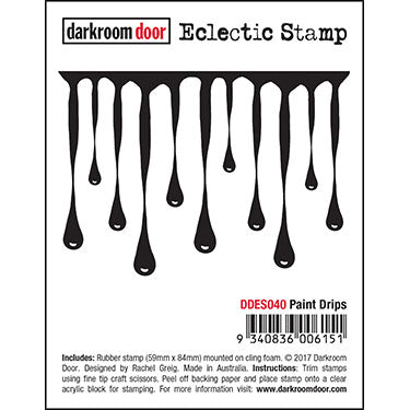 Eclectic Stamp - Paint Drips - Crafty Divas