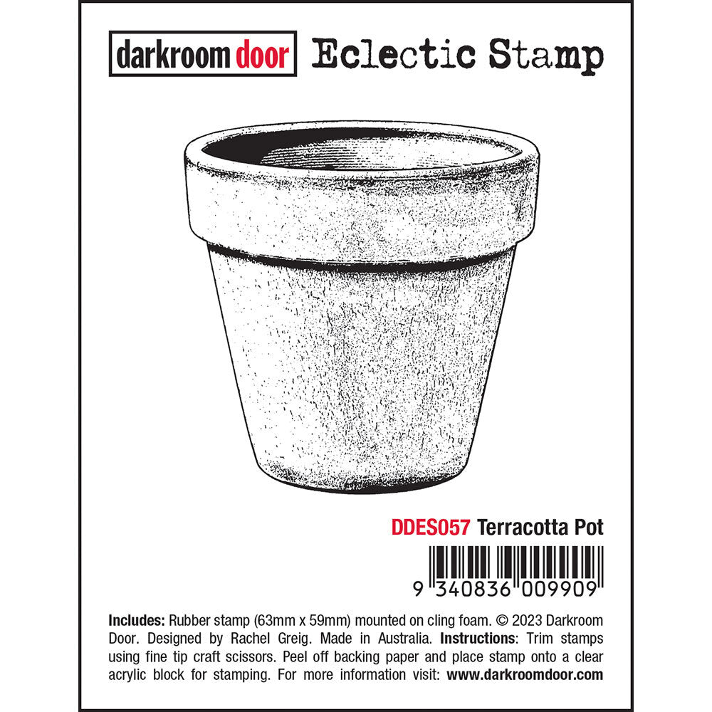Eclectic Stamp - Terracotta Pot - Crafty Divas