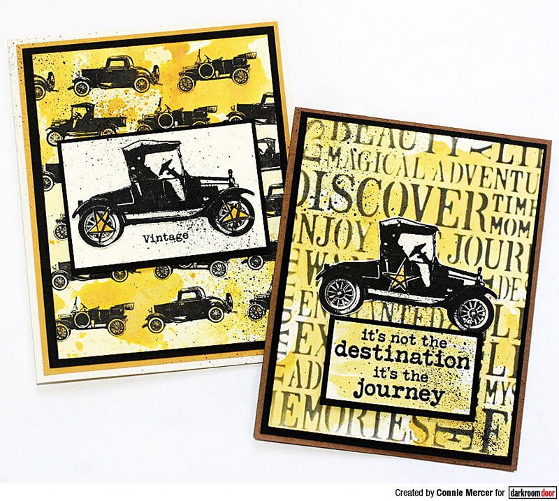 Eclectic Stamp - Vintage Car - Crafty Divas