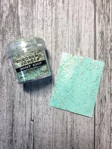 Embossing Speckle Powder - Mint Chip - Crafty Divas