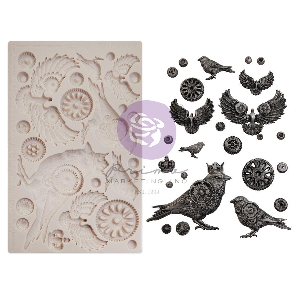 Finnabair Decor Moulds - Clockwork Sparrows - Crafty Divas