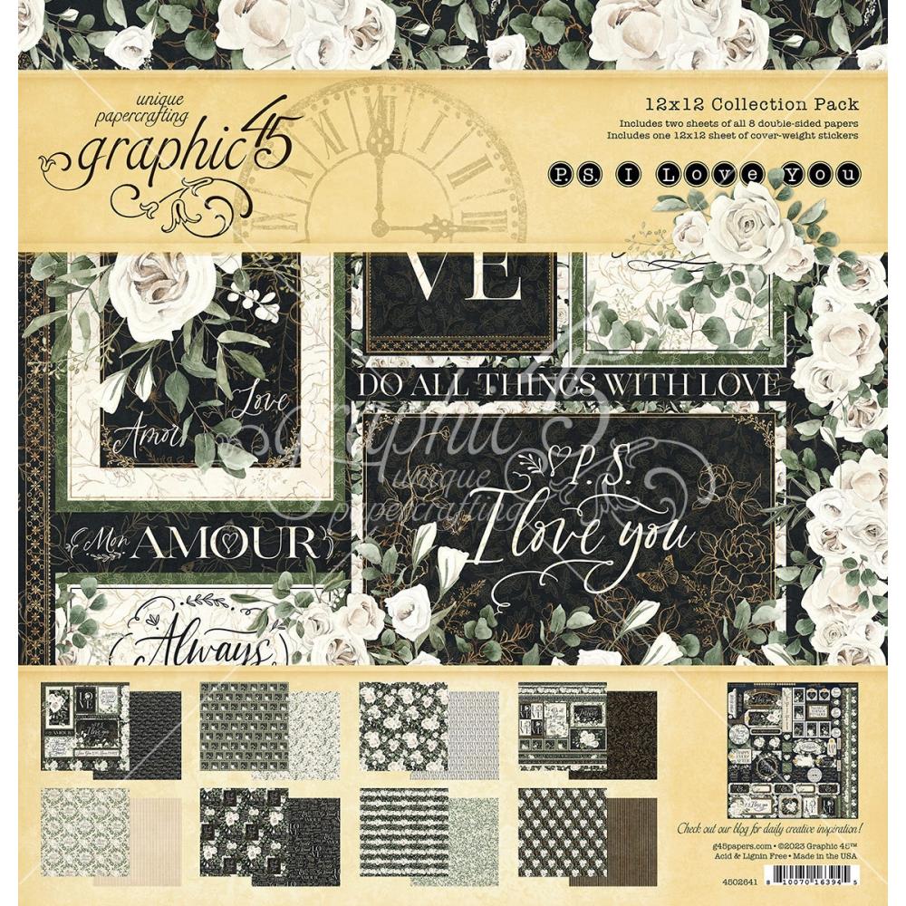 Graphic 45 - Collection Pack 12x12 - P.S. I Love You - Crafty Divas