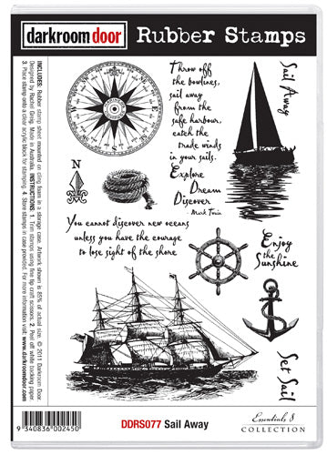 Sail Away - Rubber Stamp