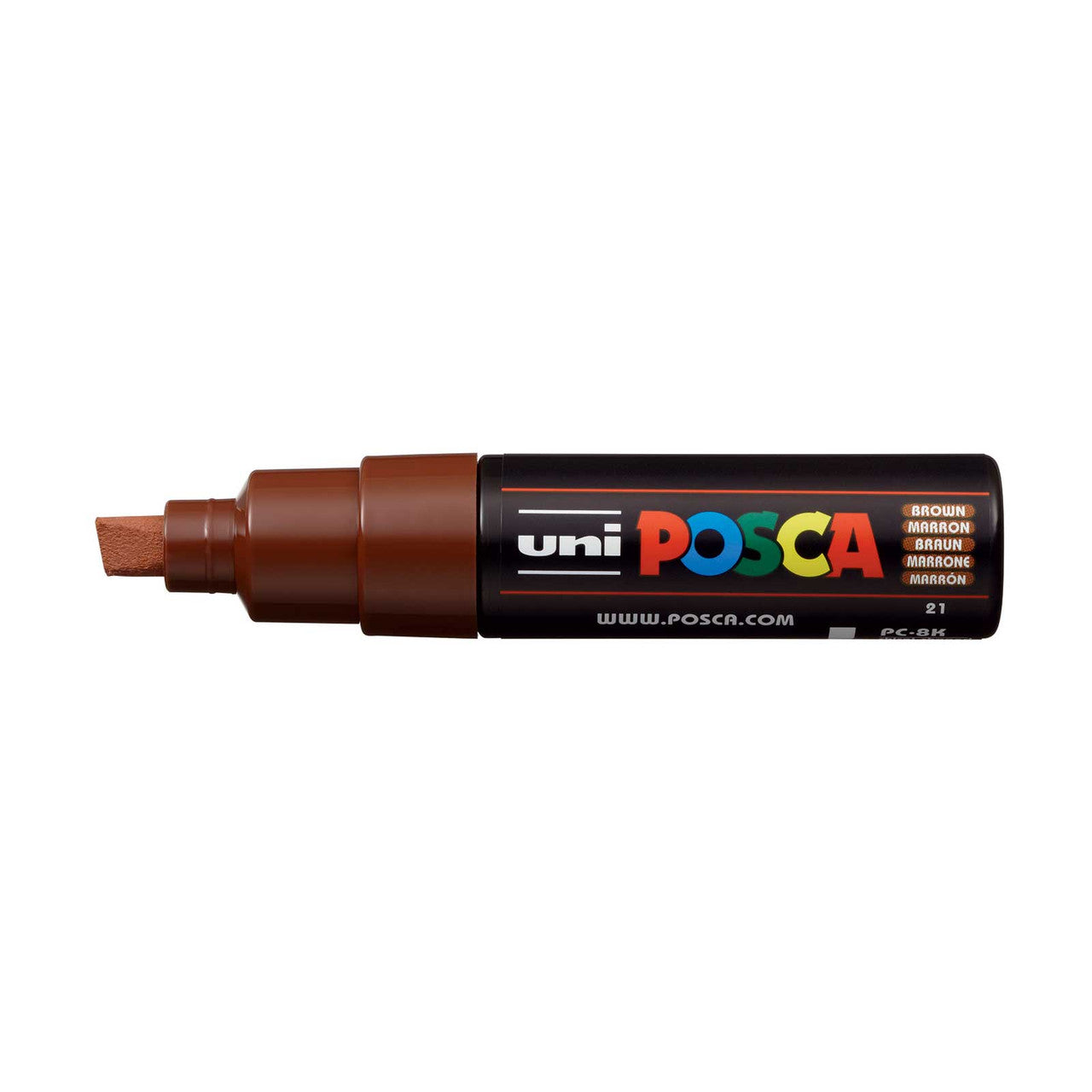 POSCA PC 8K Paint Marker - Chisel Tip - Brown