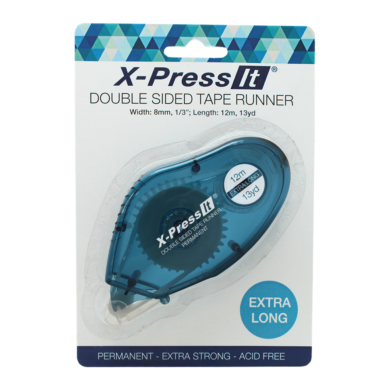 X-Press It Double Sided Tape Runner 8mm x 12m