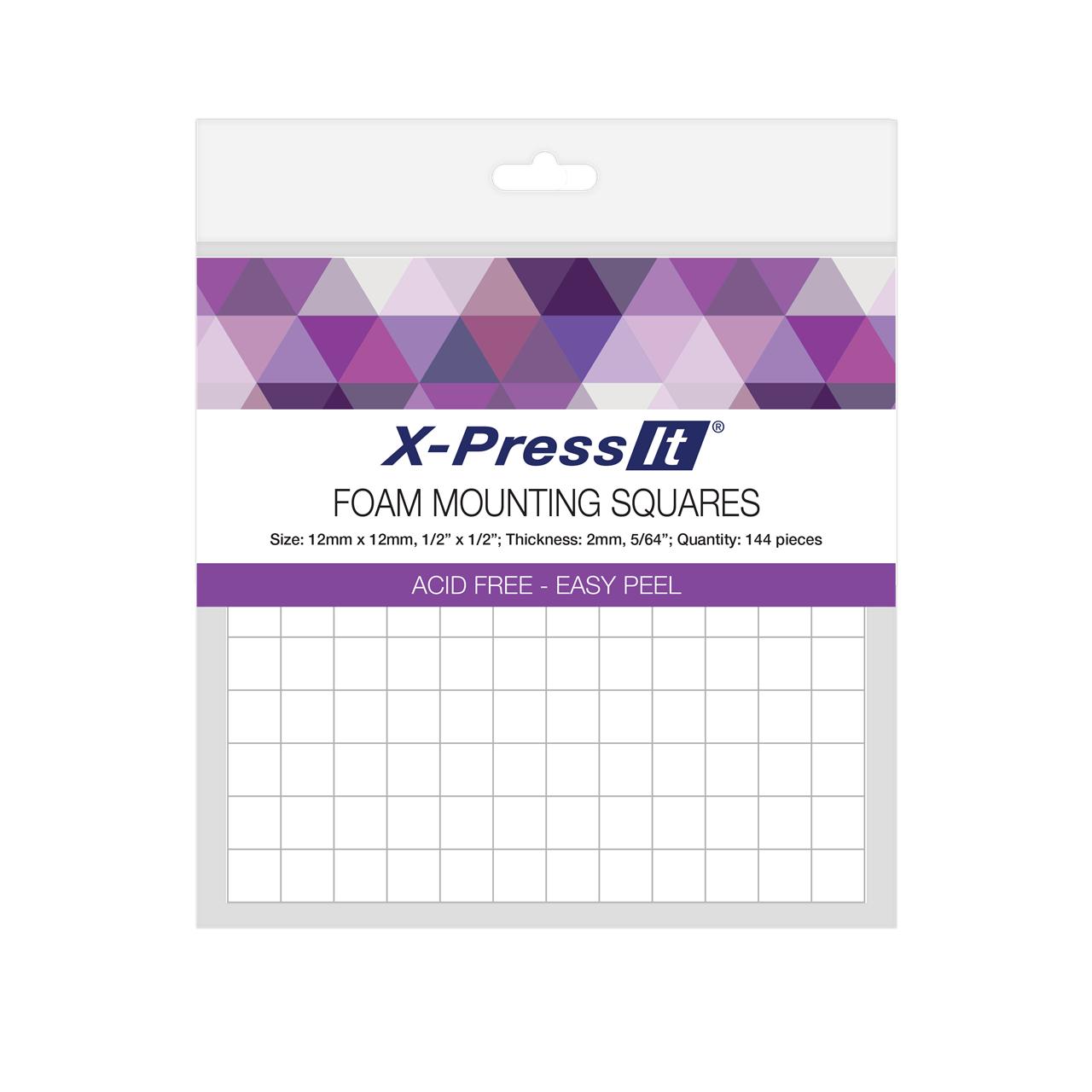 X-Press It - Foam Mounting Squares 12mm
